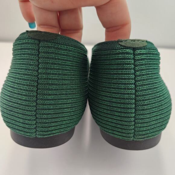 VIVAIA Margot Square-Toe V-Cut Flats 42/10.5 Forest Green Classic Office‎ Career - Picture 5 of 8